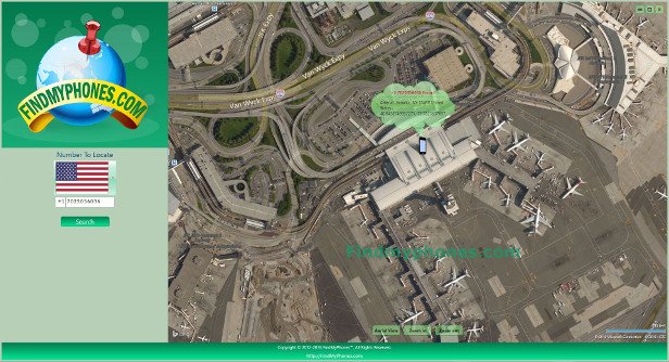 FindMyphones Screenshot John F. Kennedy International Airport (JFK)