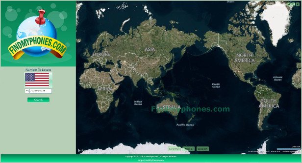 FindMyphones Screenshot world map