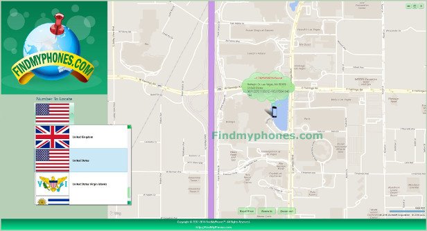 FindMyphones Screenshot Bellagio Dr, Las Vegas
